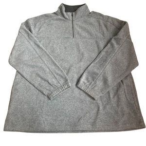Croft & Barrow Fleece Quarter Zip Men’s Size XL Gray